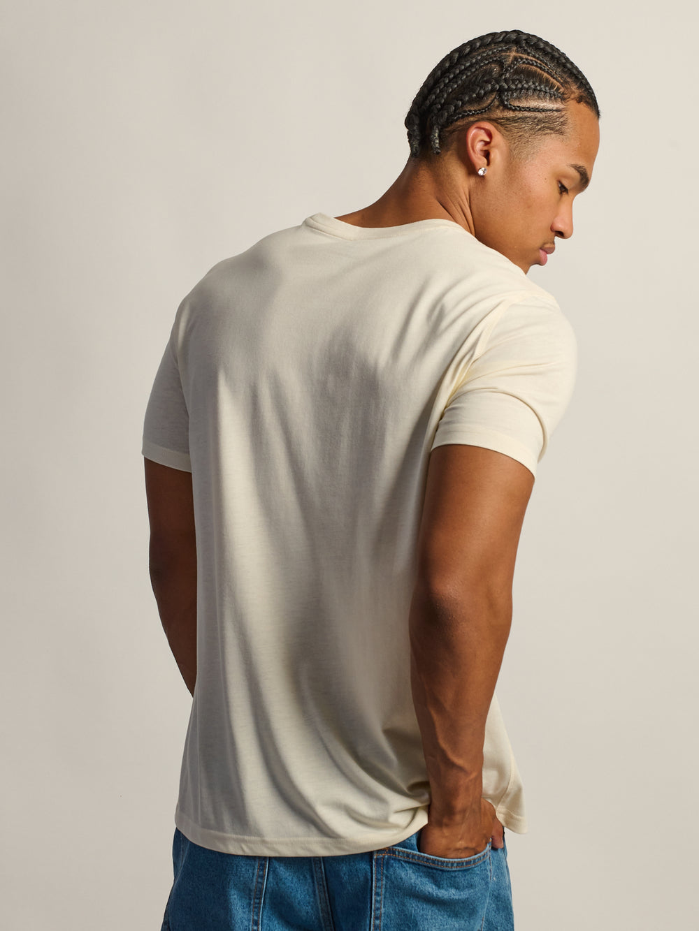 VICTOR CREWNECK TEE - OFF WHITE