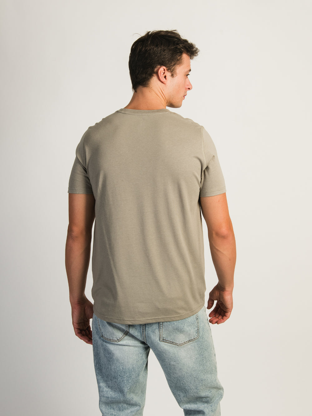 VICTOR CREWNECK TEE- KHAKI