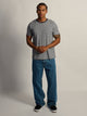 BOATHOUSE STRIPED VICTOR CREWNECK TEE - CARBON NAVY BOATHOUSE - Boathouse USA