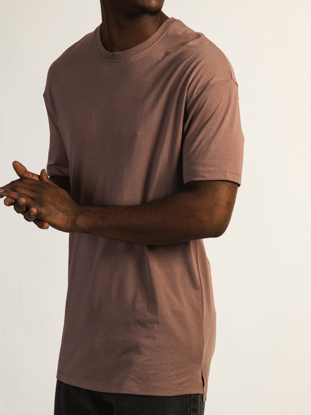 LONG FIT TEE - BURGUNDY