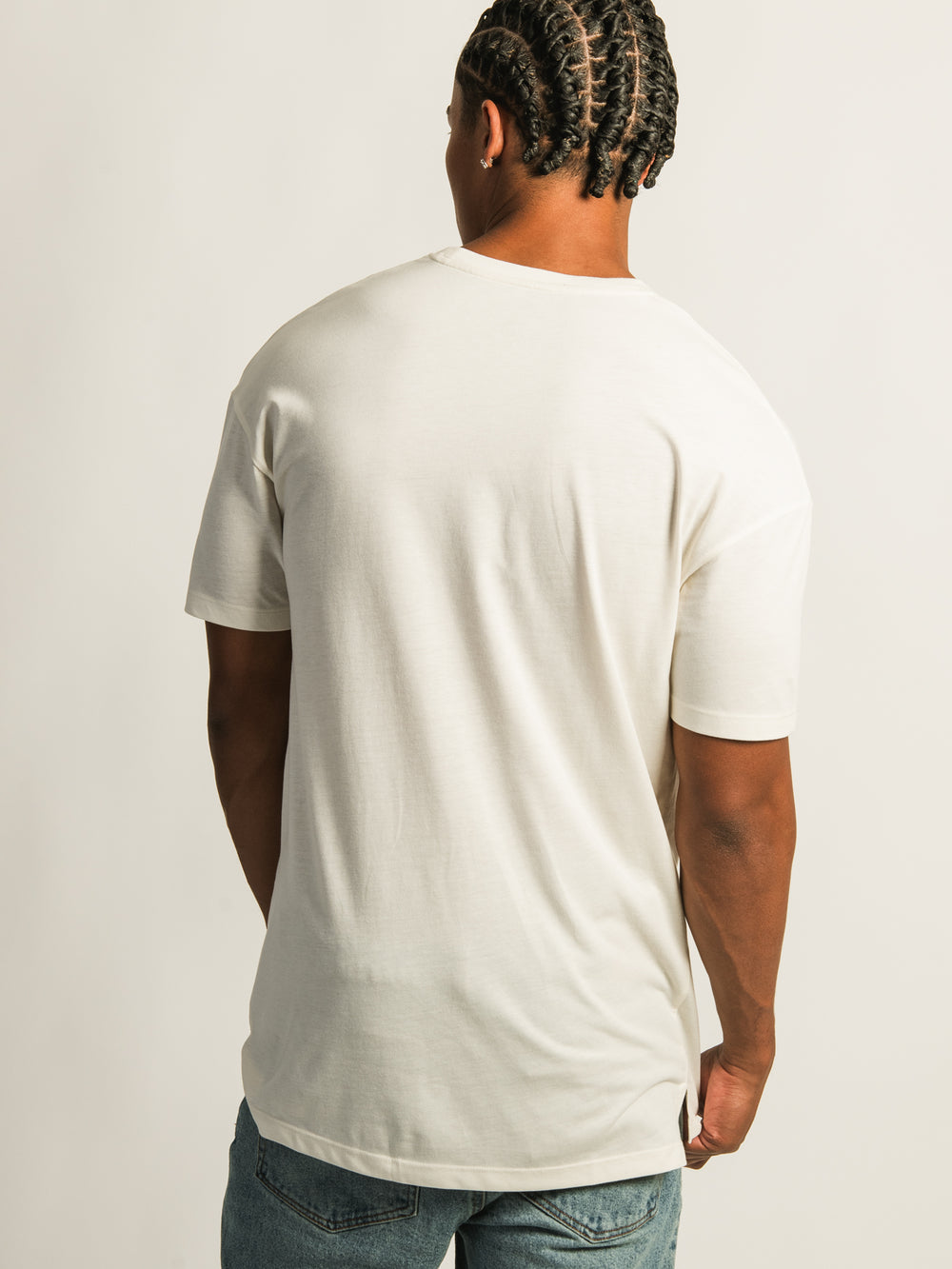 LONG FIT TEE- CREAM
