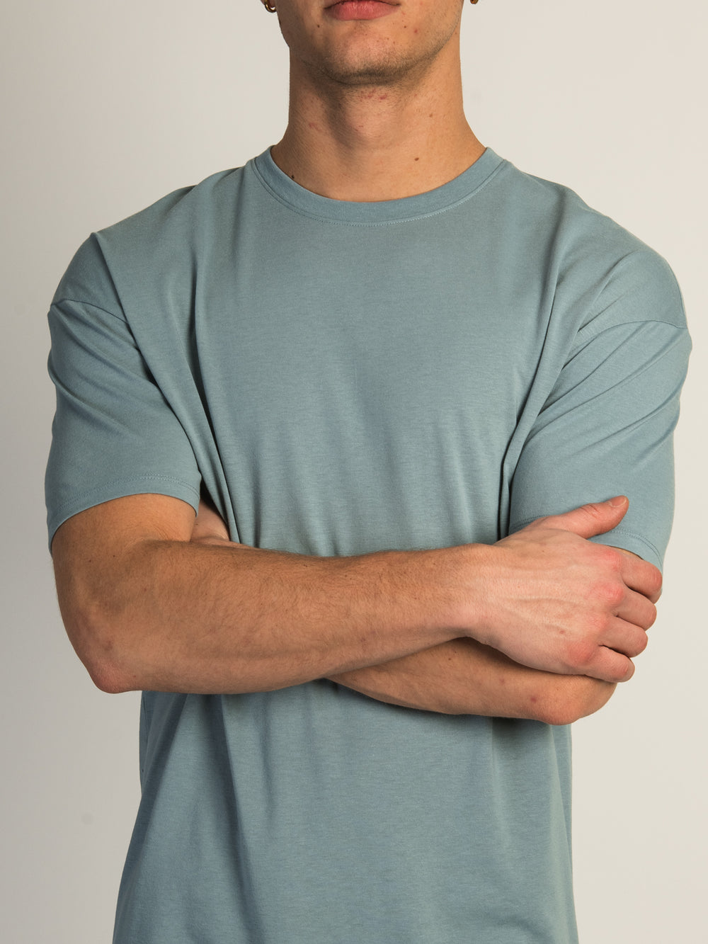 LONG FIT T-SHIRT- POWDER BLUE