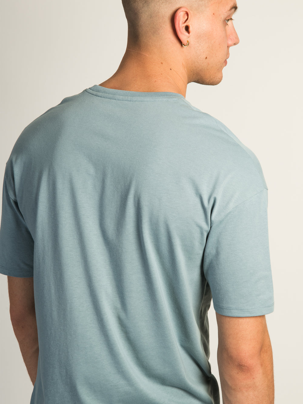 LONG FIT T-SHIRT- POWDER BLUE