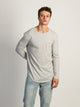 LONG SLEEVE LONGLINE TEE - HEATHER GREY BOATHOUSE - Boathouse USA