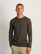 LONG SLEEVE CREWNECK TEE- CHARCOAL BOATHOUSE ESSENTIALS - Boathouse USA