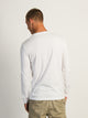 LONG SLEEVE CREWNECK TEE- WHITE