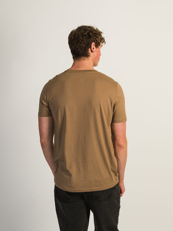 VICTOR CREWNECK TEE - BEIGE