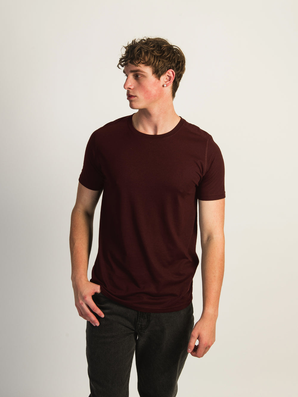 VICTOR CREWNECK TEE - PLUM