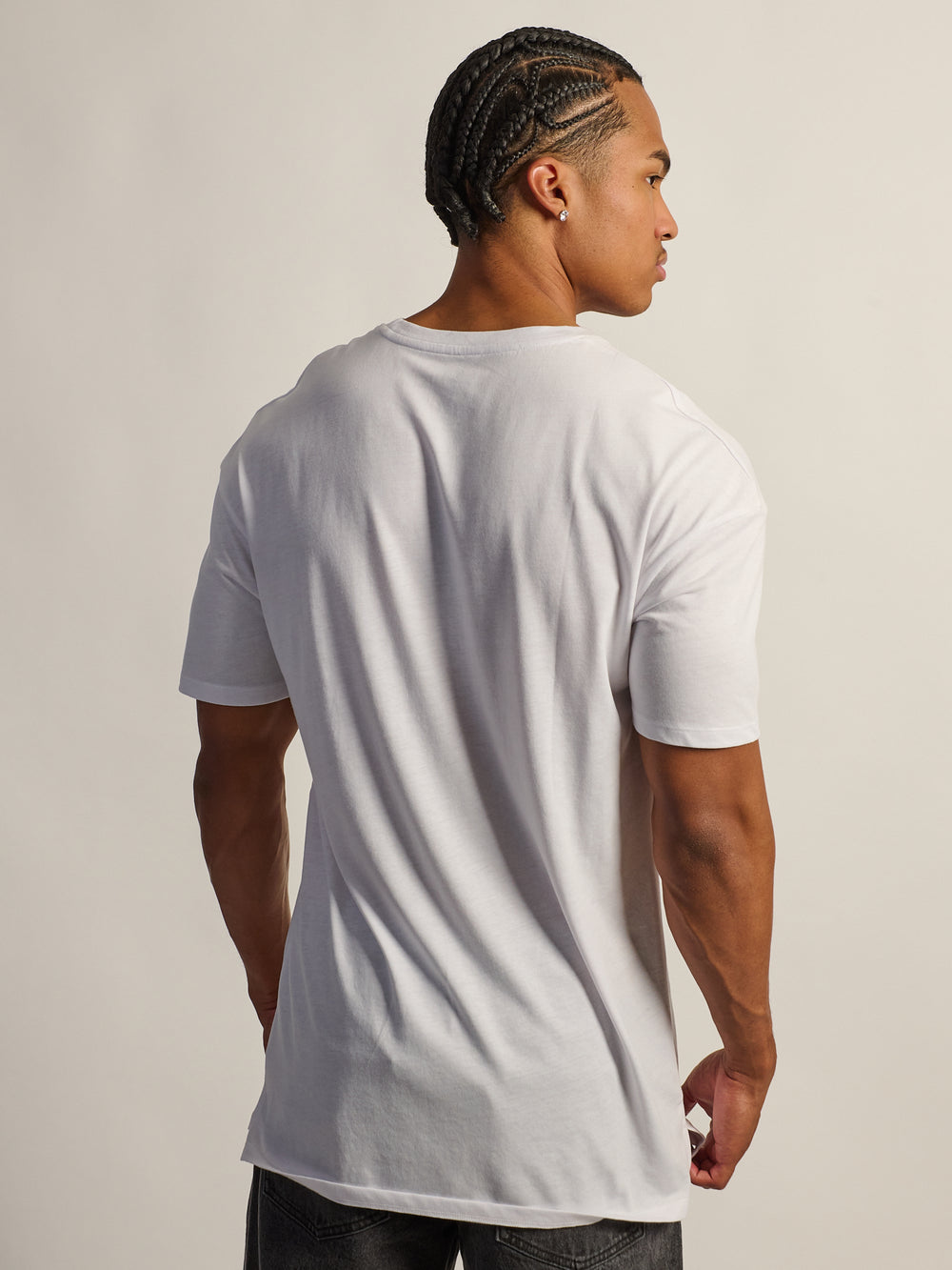 LONG FIT TEE - WHITE
