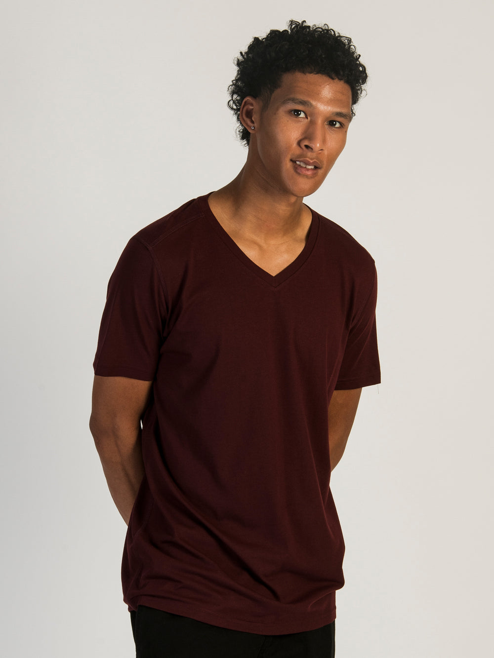 VICTOR V-NECK TEE - PORT