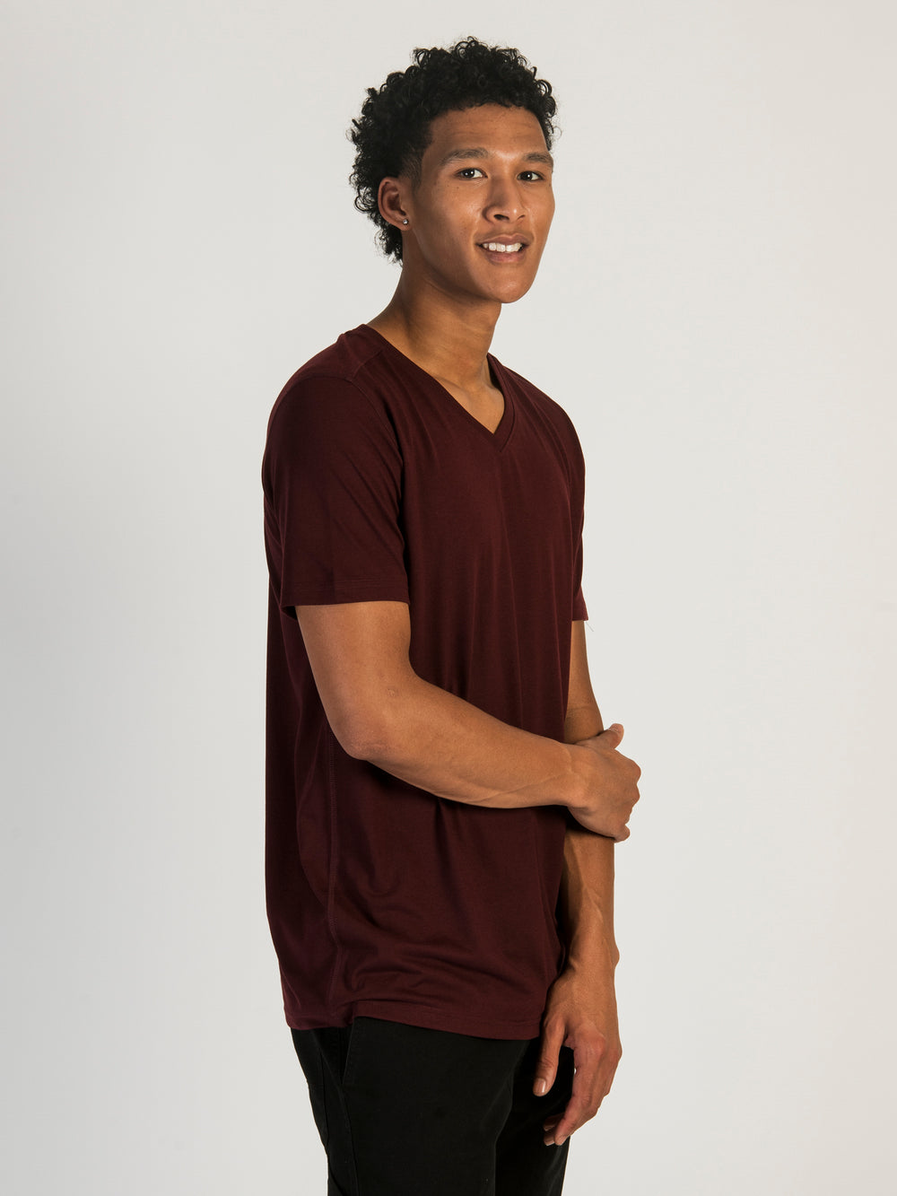 VICTOR V-NECK TEE - PORT