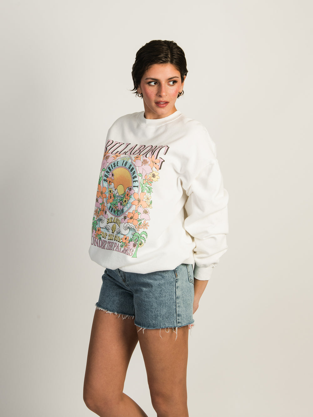 BILLABONG RIDE IN OVERSIZED CREWNECK