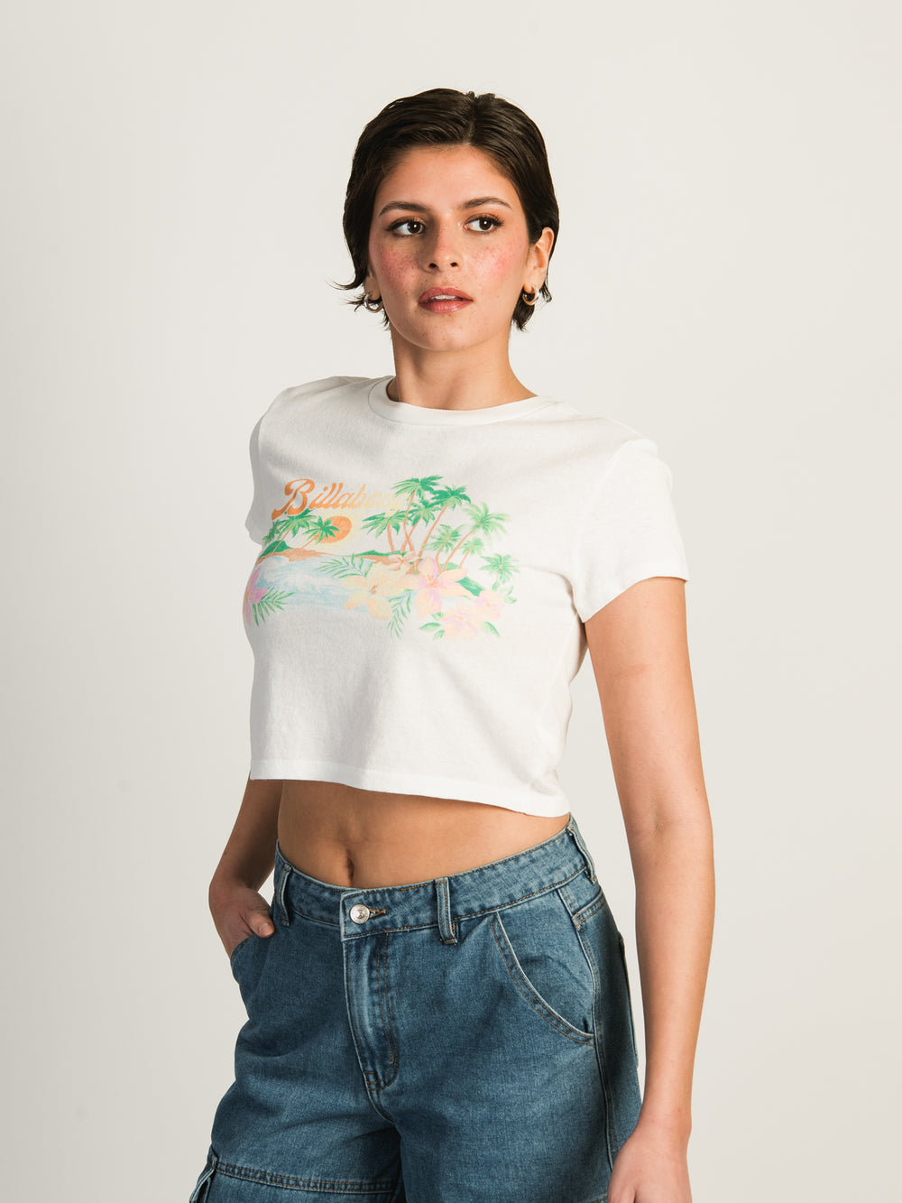 BILLABONG BY THE SEA CROPPED T-SHIRT