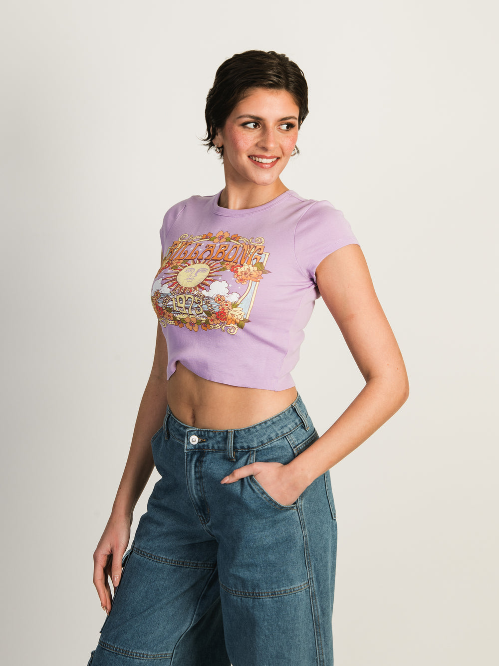 BILLABONG RISE WITH THE SUN CROPPED T-SHIRT