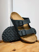 MENS BIRKENSTOCK ARIZONA BLACK SANDALS - BLACK BIRKENSTOCK - Boathouse USA