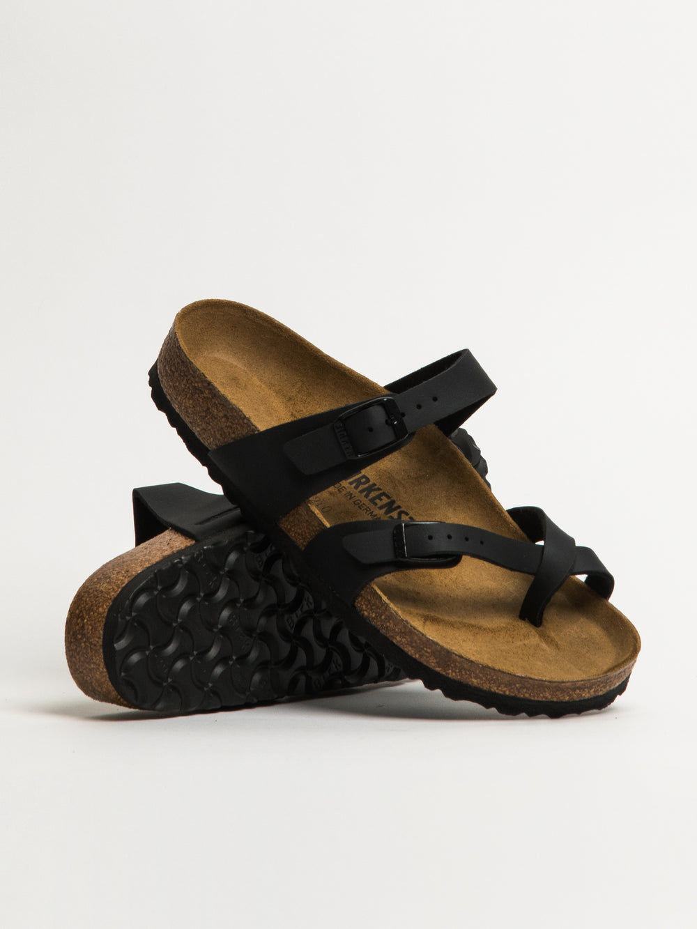 WOMENS BIRKENSTOCK MAYARI BLACK SANDALS