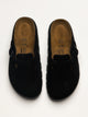 WOMENS BIRKENSTOCK BOSTON CHUNKY SUEDE - BLACK BIRKENSTOCK - Boathouse USA