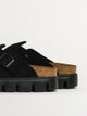 WOMENS BIRKENSTOCK BOSTON CHUNKY SUEDE - BLACK BIRKENSTOCK - Boathouse USA