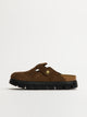 WOMENS BIRKENSTOCK BOSTON CHUNKY SUEDE - DARK TEA BIRKENSTOCK - Boathouse USA