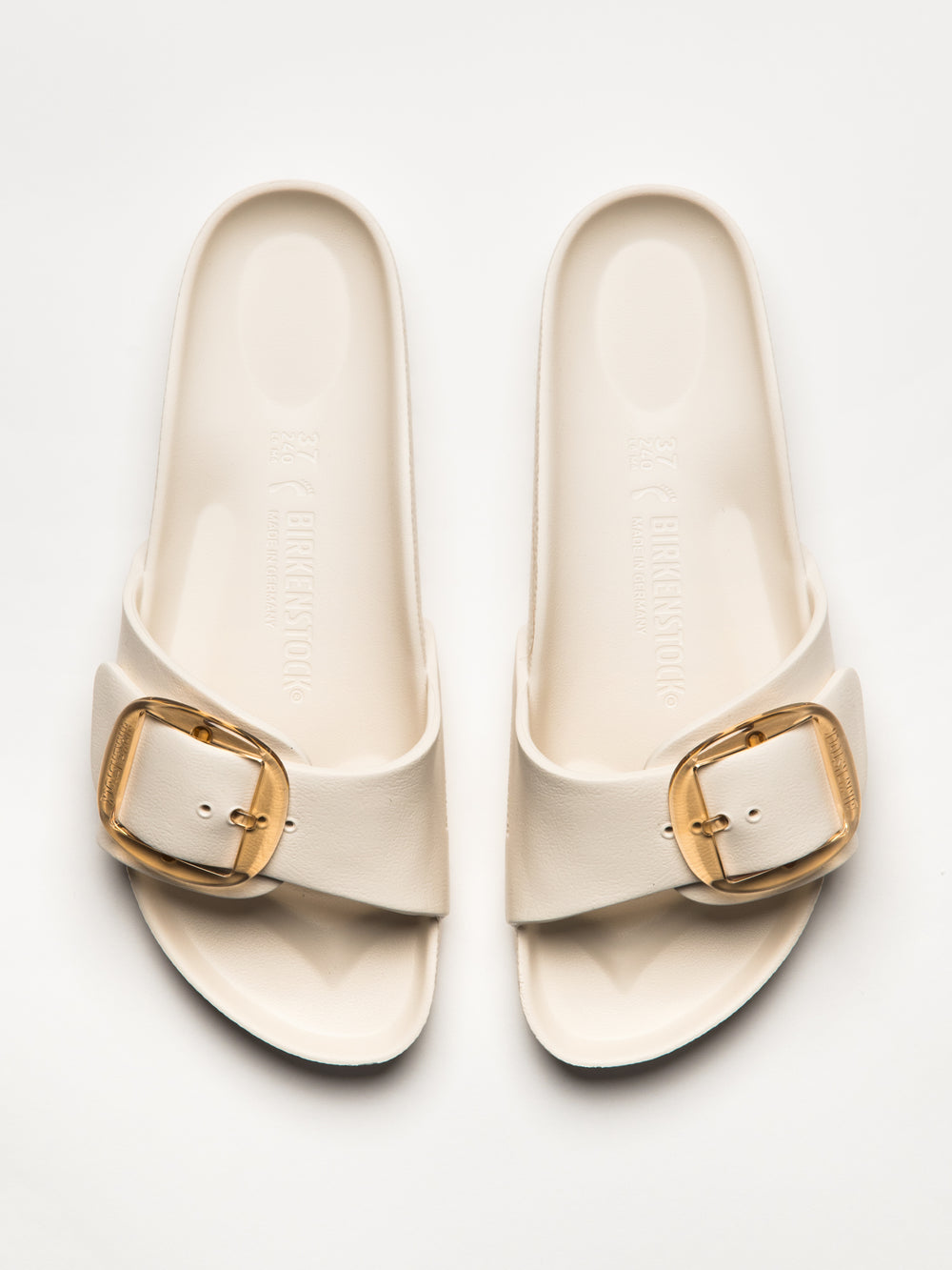 WOMENS BIRKENSTOCK MADRID BIG BUCKLE EVA SANDALS - EGG