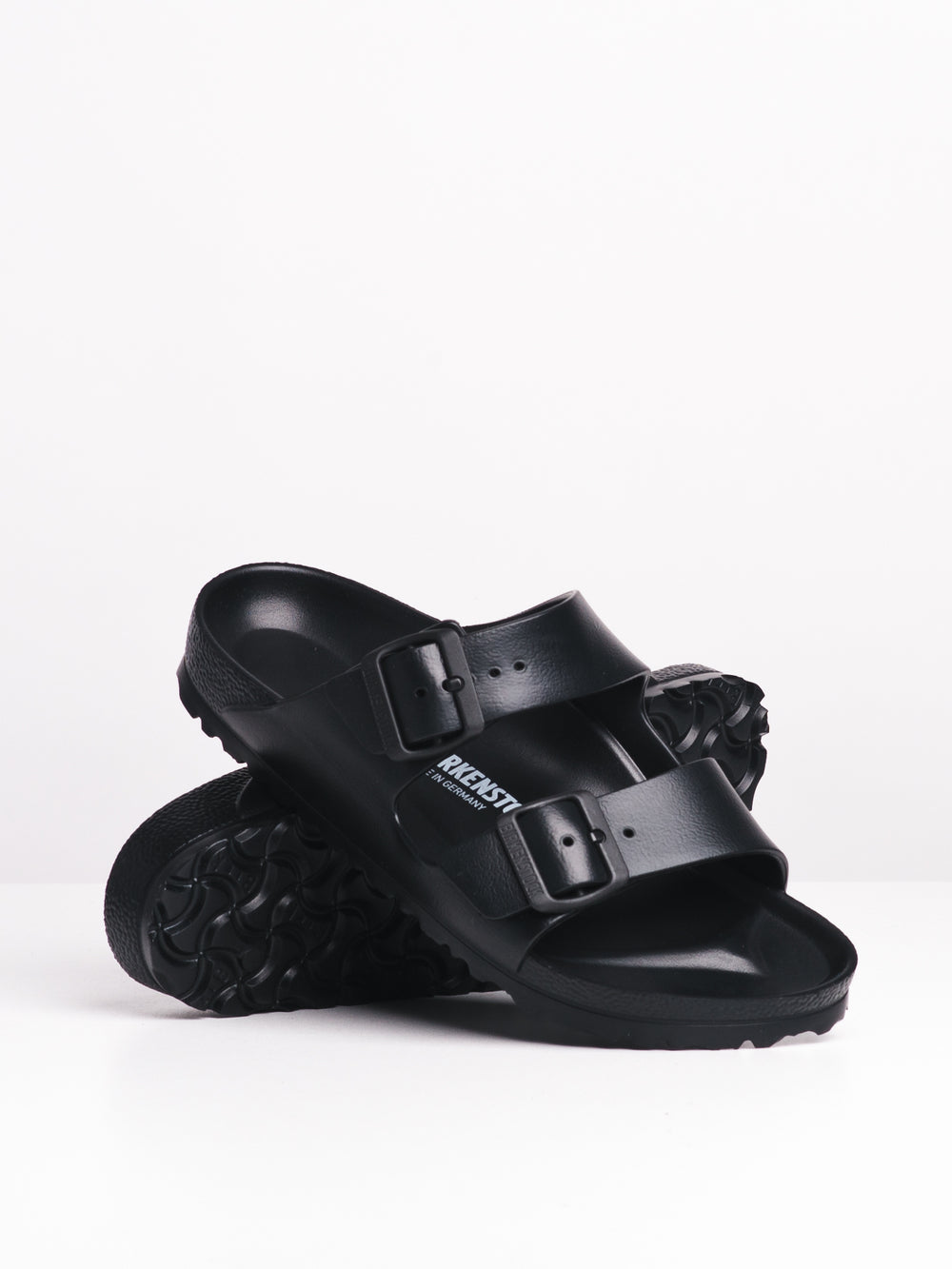 WOMENS BIRKENSTOCK ARIZONA EVA BLACK SANDALS - MEDIUM/NARROW FIT