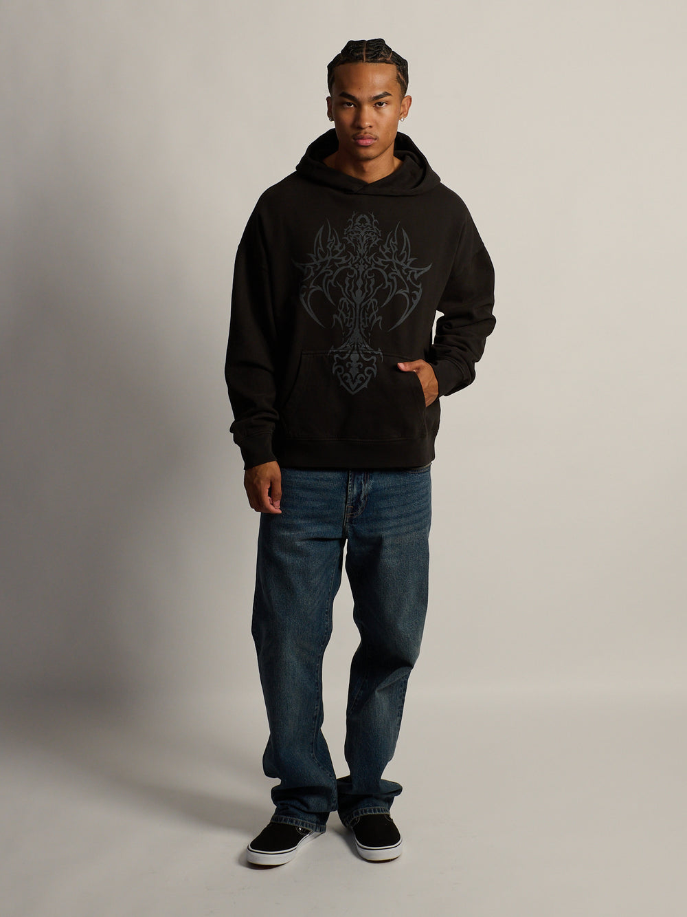 CROSS WINGS RELAXED FIT HOODIE