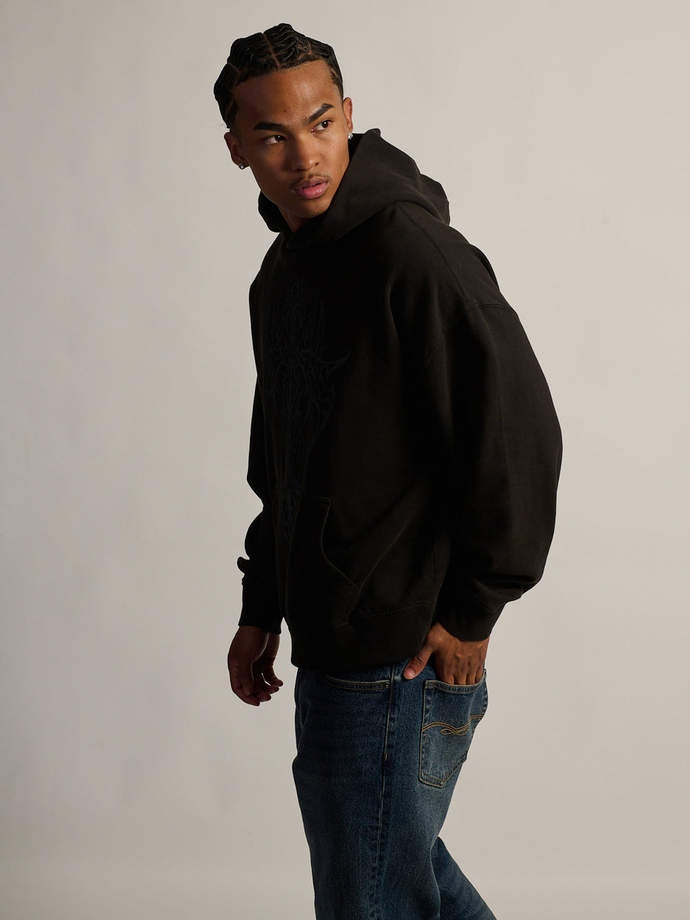 CROSS WINGS RELAXED FIT HOODIE