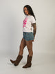 LONG LIVE COWGIRLS BOXY TEE LICENSED - Boathouse USA