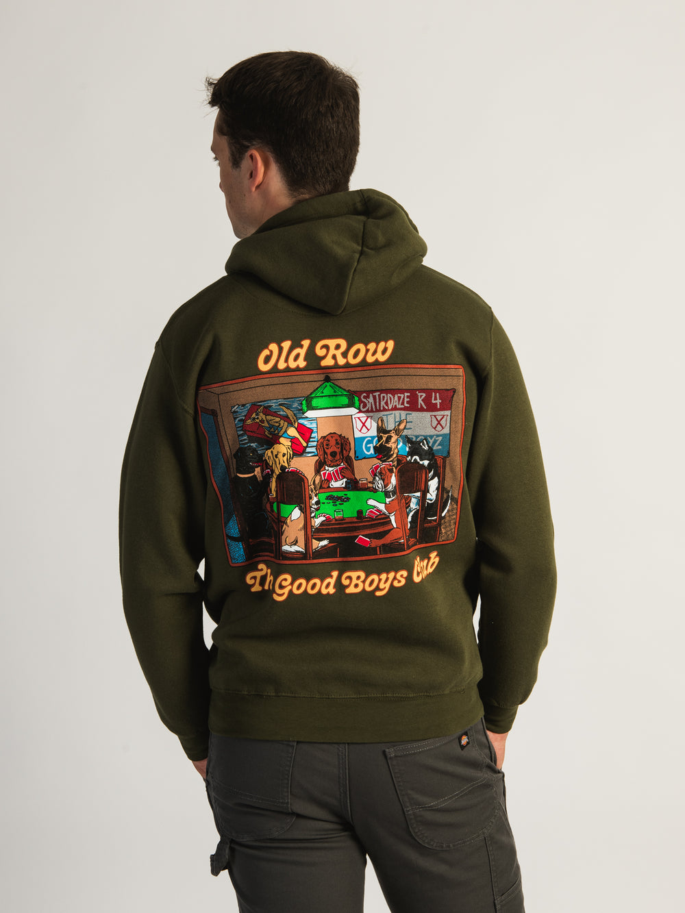 OLD ROW POKER DOGS PULLOVER HOODIE