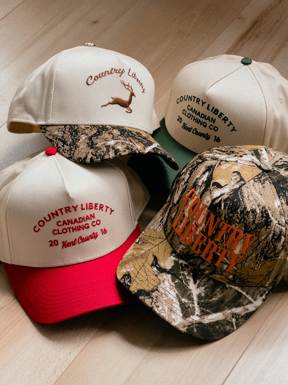 COUNTRY LIBERTY 2 TONE CAMO DEER HAT