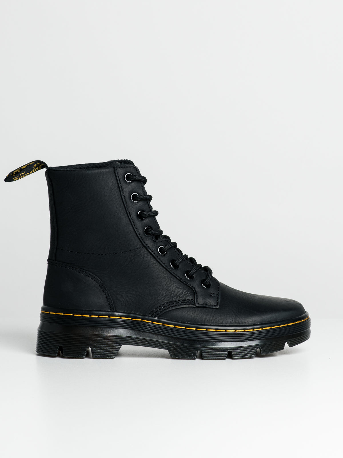 Dr. Martens Combs Leather Black Boots LA004 Men\'s Size 11 Women\'s 12 Dr Martens Doc Combs Leather Casual Black Boots Lace Men main image 2
