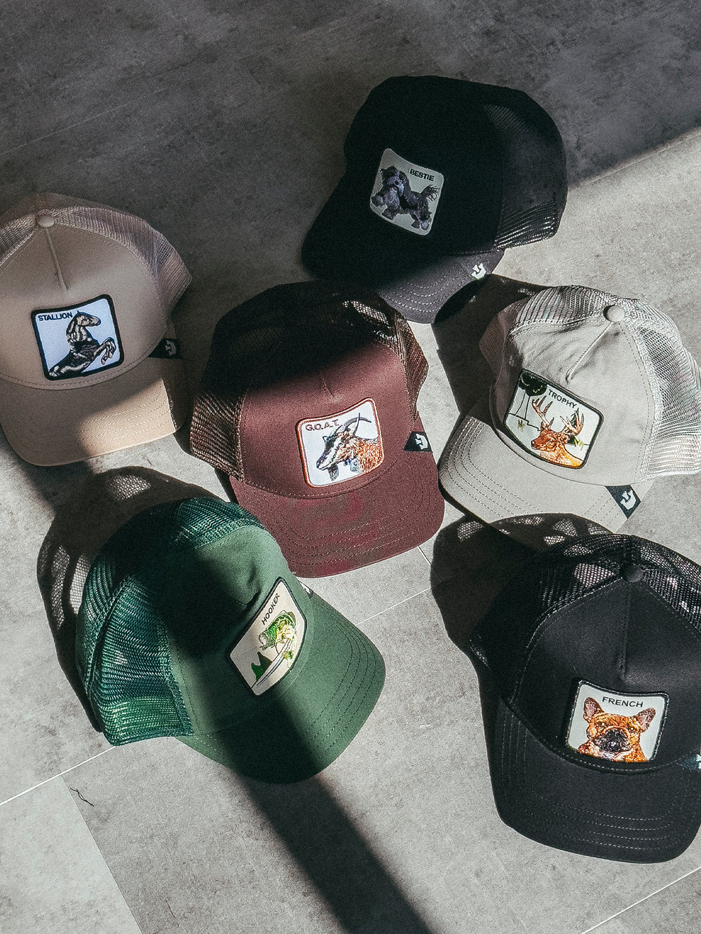 GOORIN BROS THE GOAT TRUCKER HAT