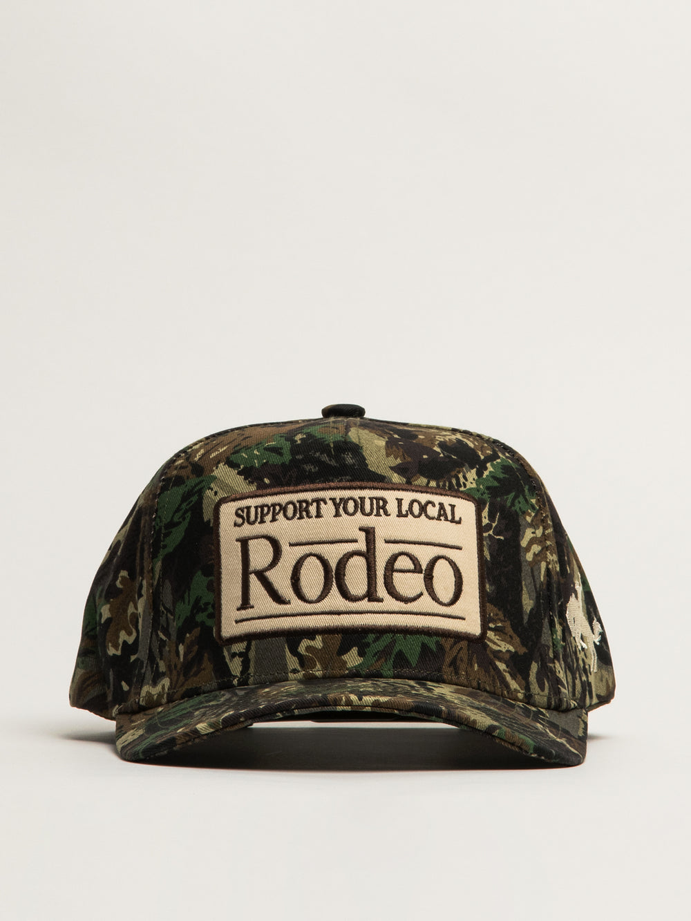 THE HAPPIEST SUPPORT YOUR LOCAL RODEO HAT - CAMOUFLAGE
