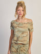 HARLOW CATE TEE - CAMO