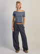 HARLOW CATE TEE - DENIM