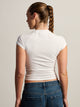 HARLOW ESSENTIAL RAGLAN TEE - WHITE