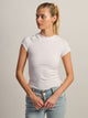 HARLOW ESSENTIAL RAGLAN TEE - WHITE