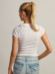 HARLOW ESSENTIAL RAGLAN TEE - WHITE