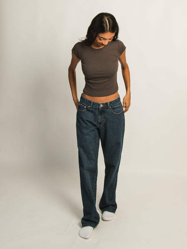 HARLOW ESSENTIAL RIBBED BABY TEE