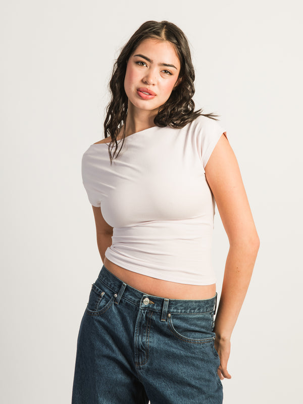 HARLOW SLOANE TEE - BABY PINK