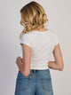 HARLOW IRIS HENLEY TEE - WHITE HARLOW - Boathouse USA