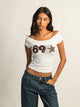 HARLOW CLAIRE PRINT TEE - CLOUD HARLOW - Boathouse USA