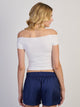 HARLOW CLAIRE TEE - WHITE HARLOW - Boathouse USA