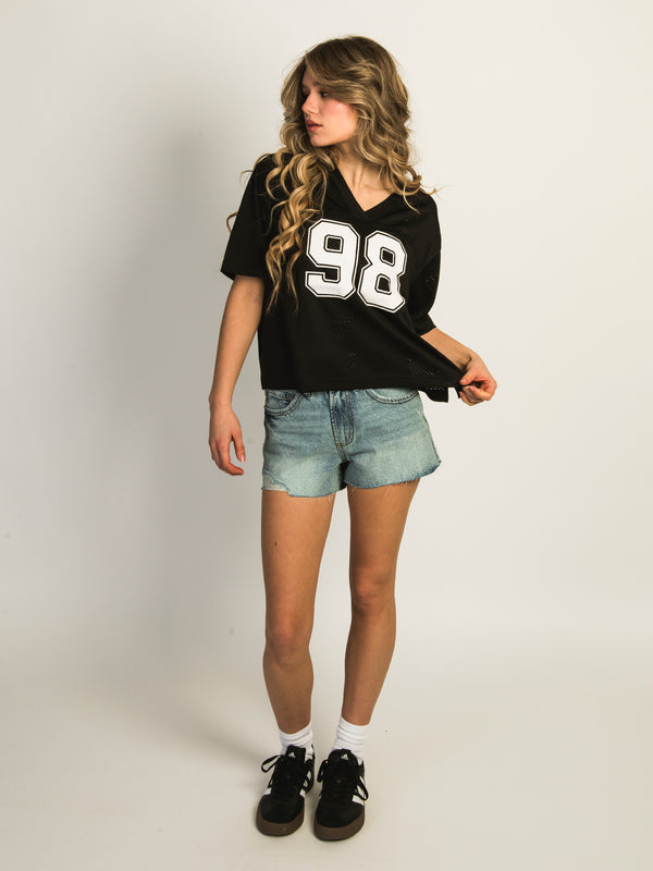 HARLOW PINNY TEE - BLACK