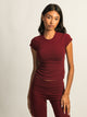 HARLOW GIA TEE - BURGUNDY HARLOW - Boathouse USA