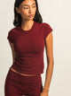 HARLOW GIA TEE - BURGUNDY HARLOW - Boathouse USA