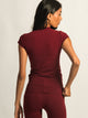 HARLOW GIA TEE - BURGUNDY HARLOW - Boathouse USA