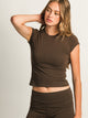 HARLOW GIA TEE - CHOCOLATE HARLOW - Boathouse USA