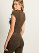 HARLOW GIA TEE - CHOCOLATE HARLOW - Boathouse USA