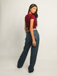 HARLOW RIBBED SEAMLESS TEE - BURGUNDY HARLOW - Boathouse USA